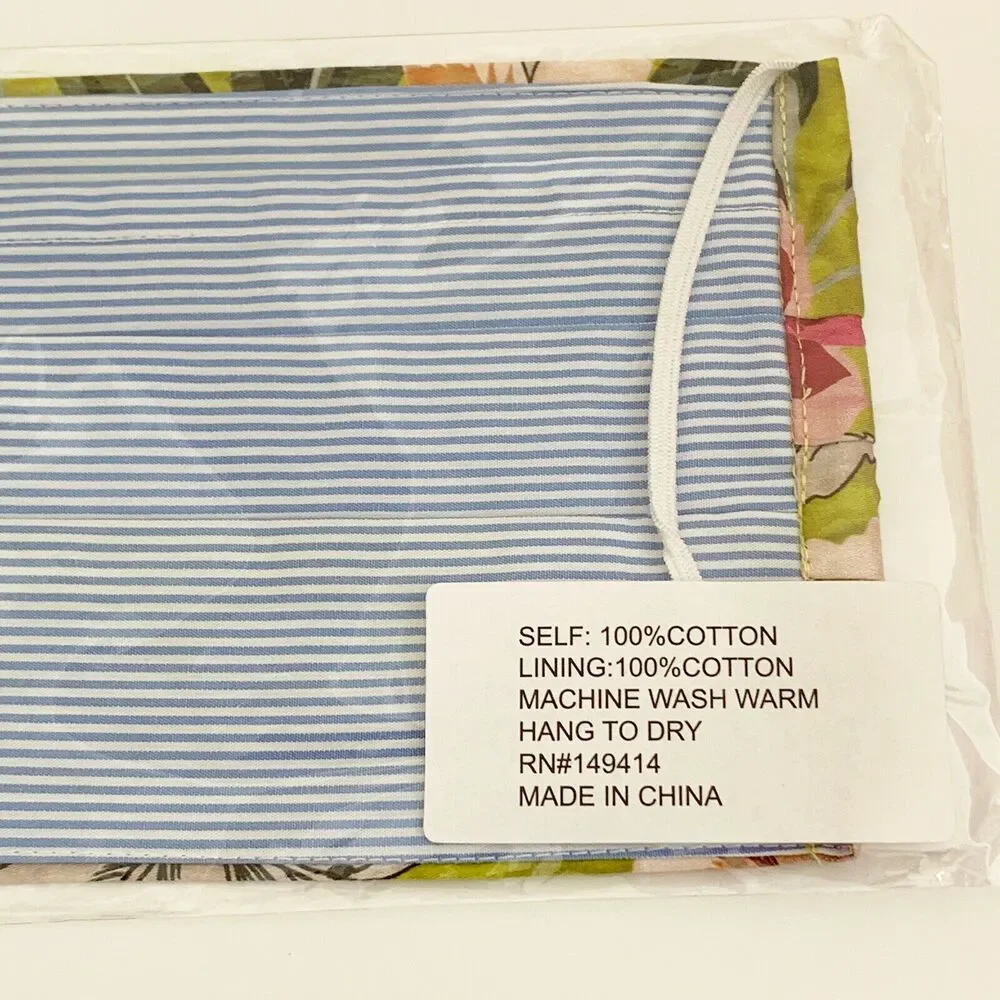 JOHNNY WAS Face Mask Designer Cotton Sateen Face Mask Face Covering